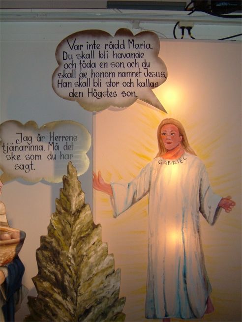 Ängeln Gabriels budskap till Maria …
