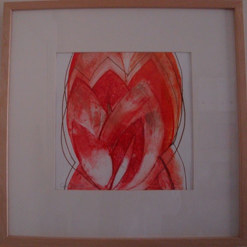 Abstrakt blomma