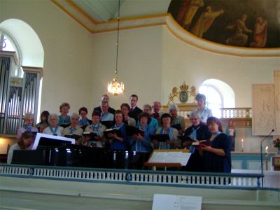 Kyrkokören i Långaryds kyrka, 30/5 -04