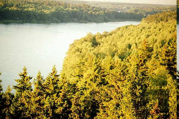 Tack vare den ofrivilliga färdriktningen fick vi uppleva både stadsbebyggelse landsbygd vackra skogar, gläntor, åkrar och ängar. 1999-07-28