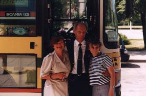 Vår svenske guide, Ruth Vår chaufför, Rune Vår lokale guide, Olga 1999-07-14