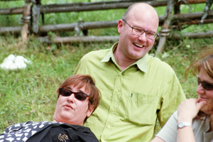 Marita, Markku och Berit, 21/6 -02