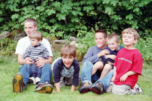 Kusinerna: Isak, Max, Jonas, Lukas, Adam o Felix, 6/7 -02