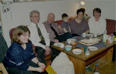 Min egen 64-årsdag firas hos Daniel & Berit, 22/2 -03