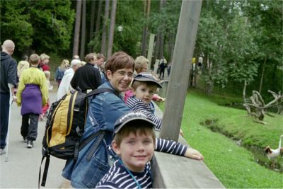 Max, Åsa & Felix på Kolmården, 30/8 -03