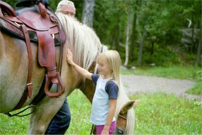 Johanna och hästen, Tyresta, 17/8 -03