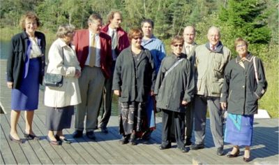 Fritz´s 75-årsfest på Hultafors, gruppfoto, 28/9 -03