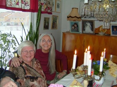 Sirkka och Brigitte, 22/2 -04