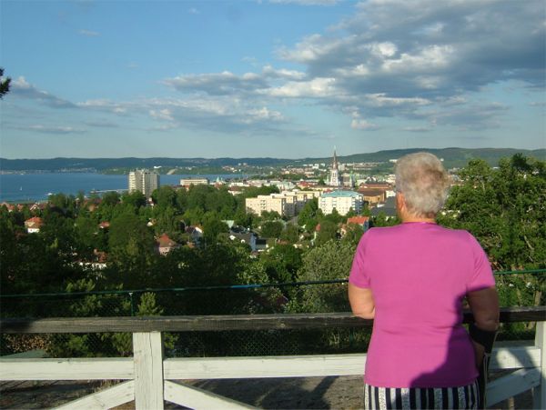 Utsikt från Statsparken över Jönköping, 30/6 -06