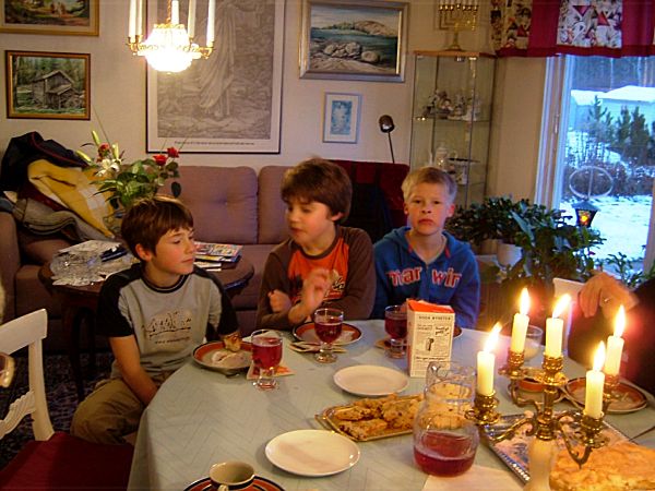 Fars Dag: Adam, Jonas och en kompis till honom; 11/11 -07