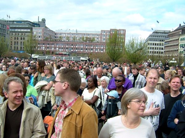 Jesumanifestation: Alla tåg från olika platser i stán gick till ...