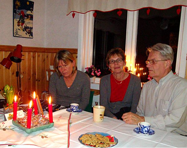 ... trevligt och kärt besök av Iréne och Siv; 25/12 -08