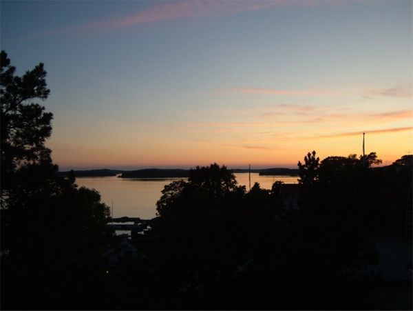 Solnedgång vid Dalarö Skans; 24/9 -08