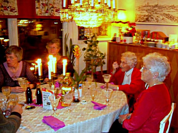 Trettondagsafton: Lillemor, Solveig, Greta och Elsie; 5/1 -08