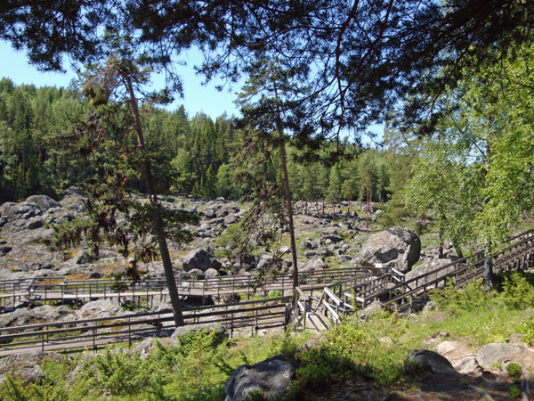 ... skapa en timmerränna bredvid fallet orsakade denna katastrof.