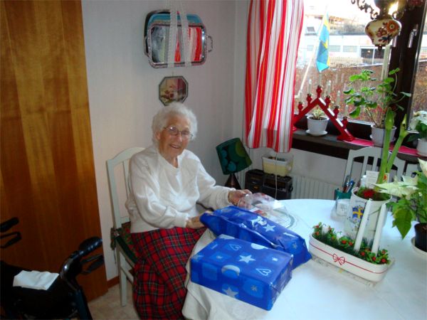 Mor Greta fyller 94 år; 9/1 -09