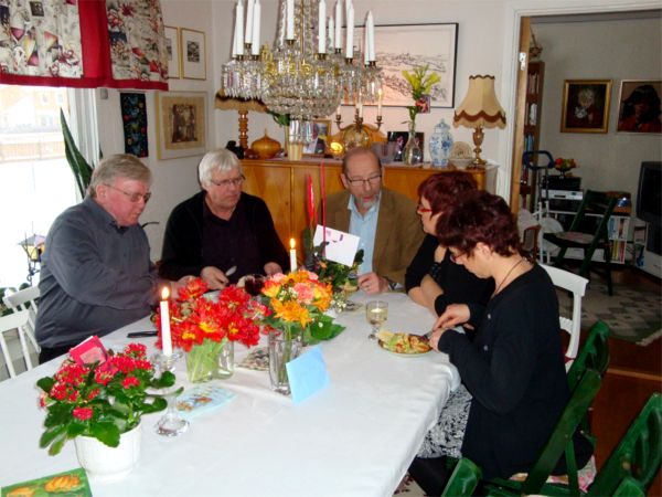 Stig, Göran, C G, Marita och Åsa.