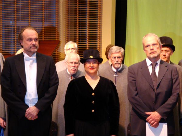 Professorerna Sven-Olof Collin, Marita Hilliges, Jonny Hylander m fl