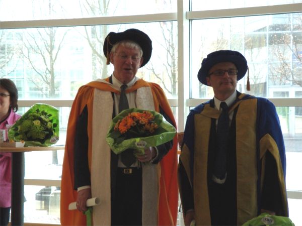 De två gästprofessorerna från England.