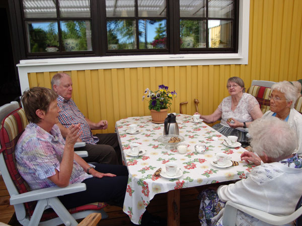 Middag med fika hos Lisbeth & Kåre Lagerberg, Bergsjö; 27/6 -10