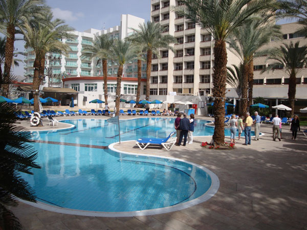 Första morgonen i Eilat på väg till morgonsamlingen; 22/2 -10.