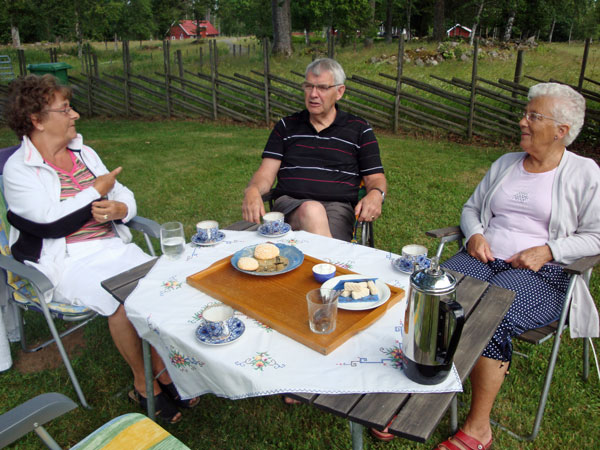 Besök av Britt-Marie & Göran Winerdal på Danhäll; 7/7 -10