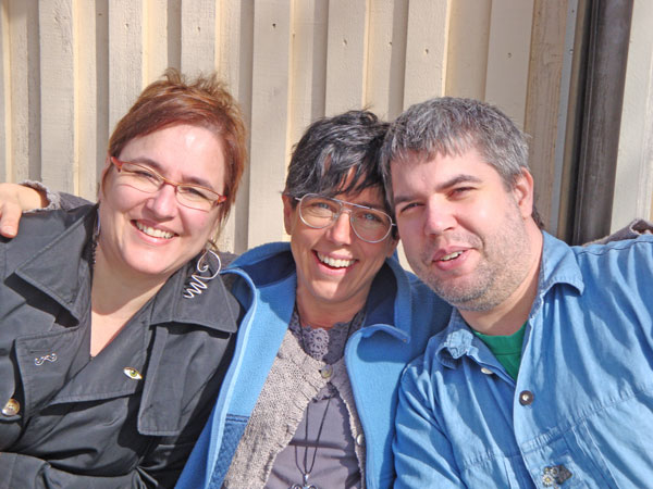 Marita, Åsa och Daniel.