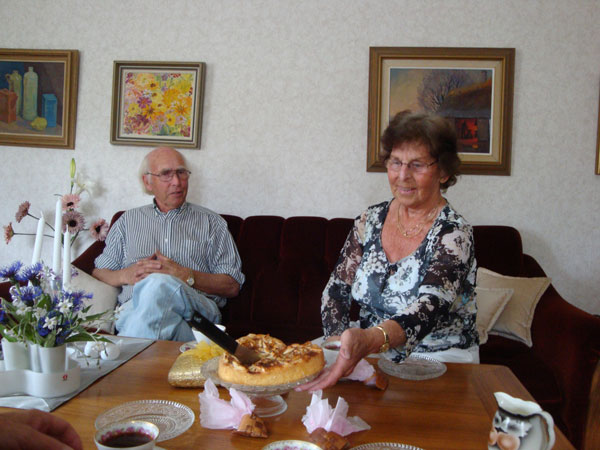 Erik & Ingrid - goda vänner i Elgered, som vi besökte; 14/6 -12.