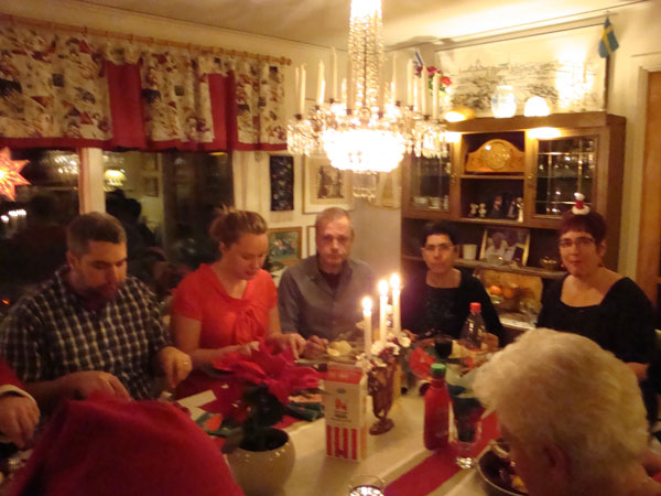Vi var 15 personer runt hela bordet.