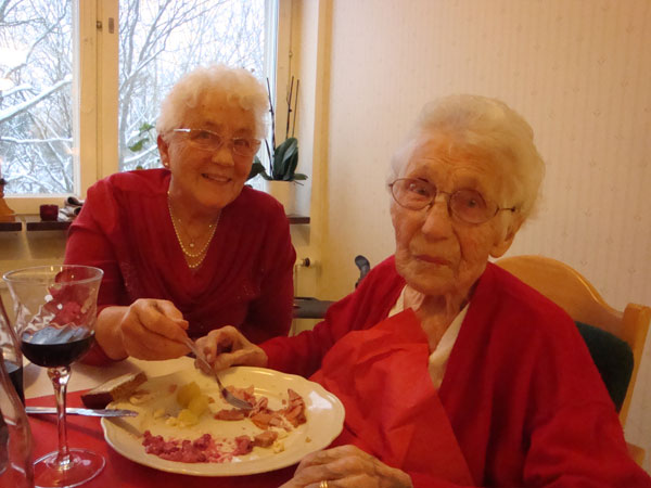 Jullunch hos Greta på julafton.