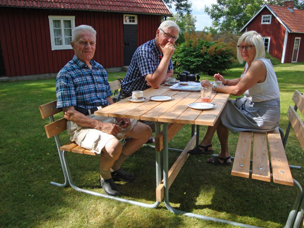 Ivan, Anders & Inger, fika församlingshemmet, Sandviken; 24/7 -13
