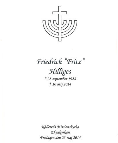 Fritz` begravning