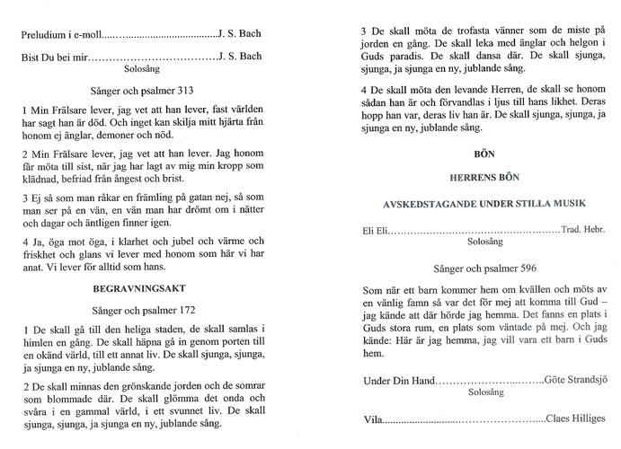 Fritz` begravning