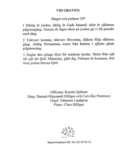 Fritz` begravning