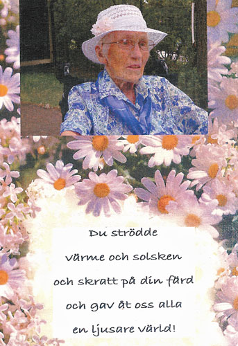 Mor Gretas begravning