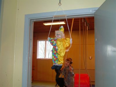 Välkomstclownen och Adam, 31/10 -04