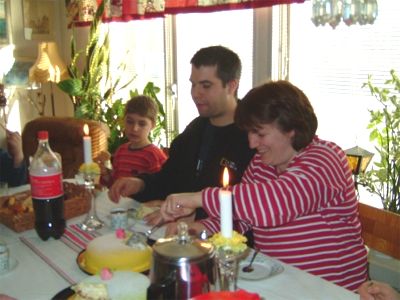 Jonas, Daniel och Berit, 13/4 -04