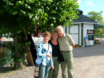 Åsa tillsammans med sina vänner, 4/8 -05