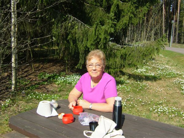 Fika och rast på Herrbeta rastplats, 7/5 -06