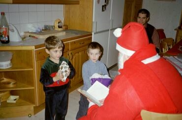 Vad skönt att Tomten var nöjd! 22/12 -00.