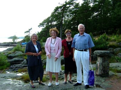 Ingrid, Ella, Ingegerd och Fritz, 17/7 -05