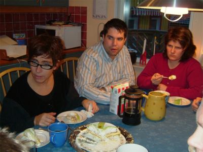 Åsa, Daniel och Berit, 15/1 -05