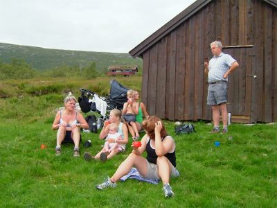 Lunchrast före sista etappen, 5/8 -04