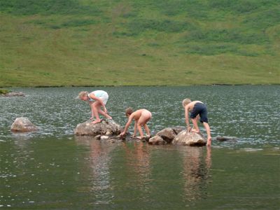 ... stenrösen i fjällsjön Jutevatn, 5/8 -04