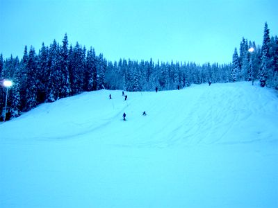 Slalomåkning på Borgafjäll, 1/1 -05