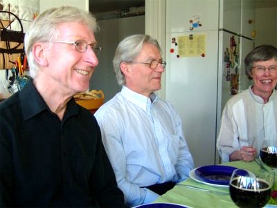 Ken, Ivan och Lillemor, påsklunch, 10/4 -04