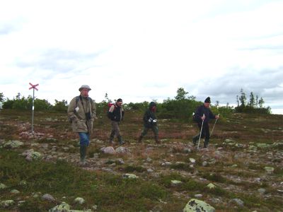Uppför Östfjället, 875 m. ö. h, 26/8 -04