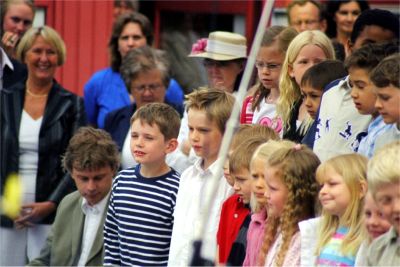Skolavslutning för Felix, 10/6 -05
