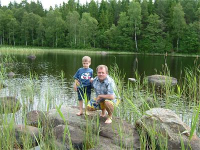 Max och Mats smyger i vassen, 23/6 -04