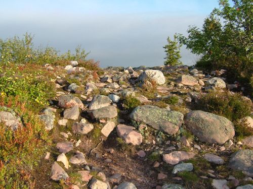 ... och ibland svår och besvärlig terräng, 31/8 -05